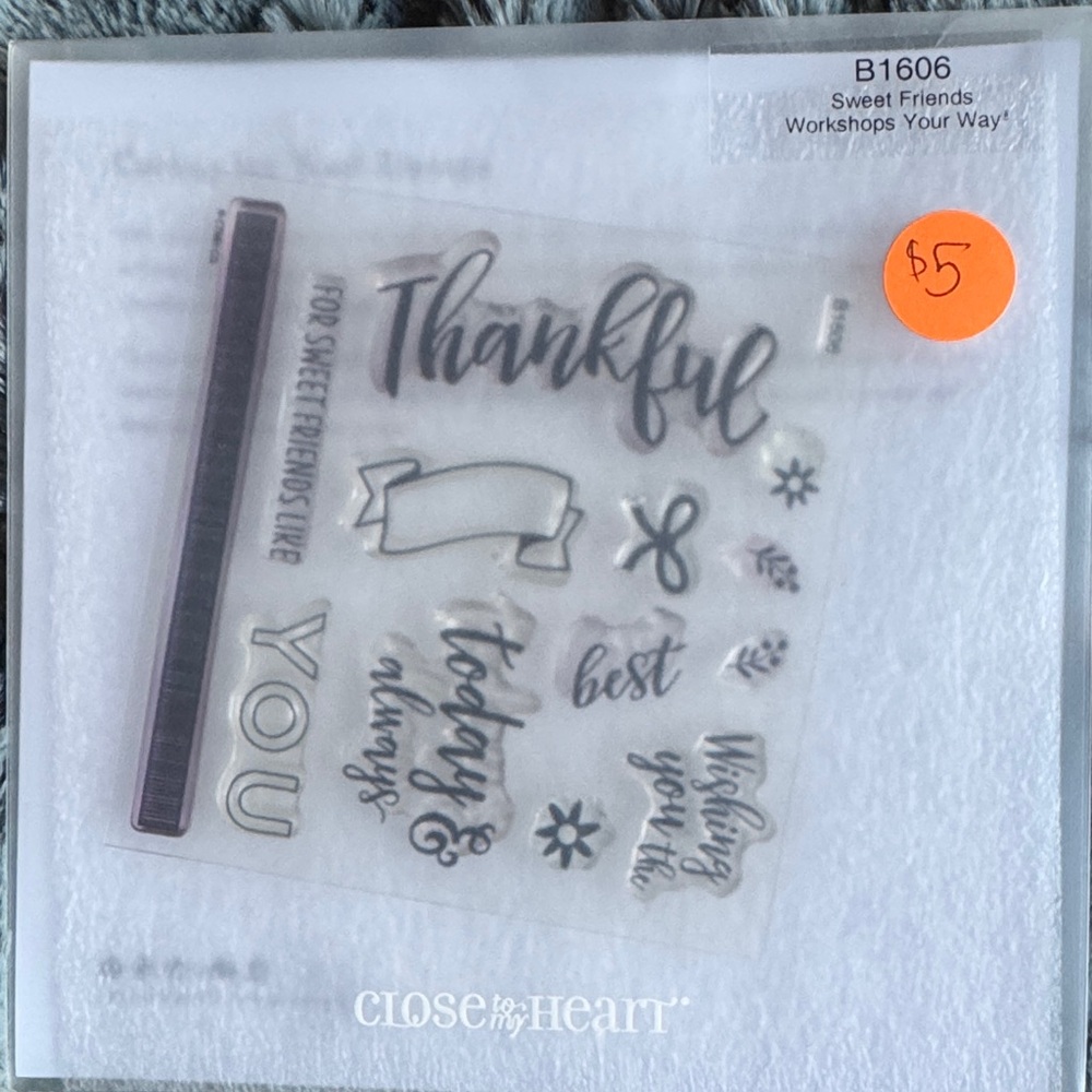 Close to My Heart Sweet Friends Clear Stamps - Black